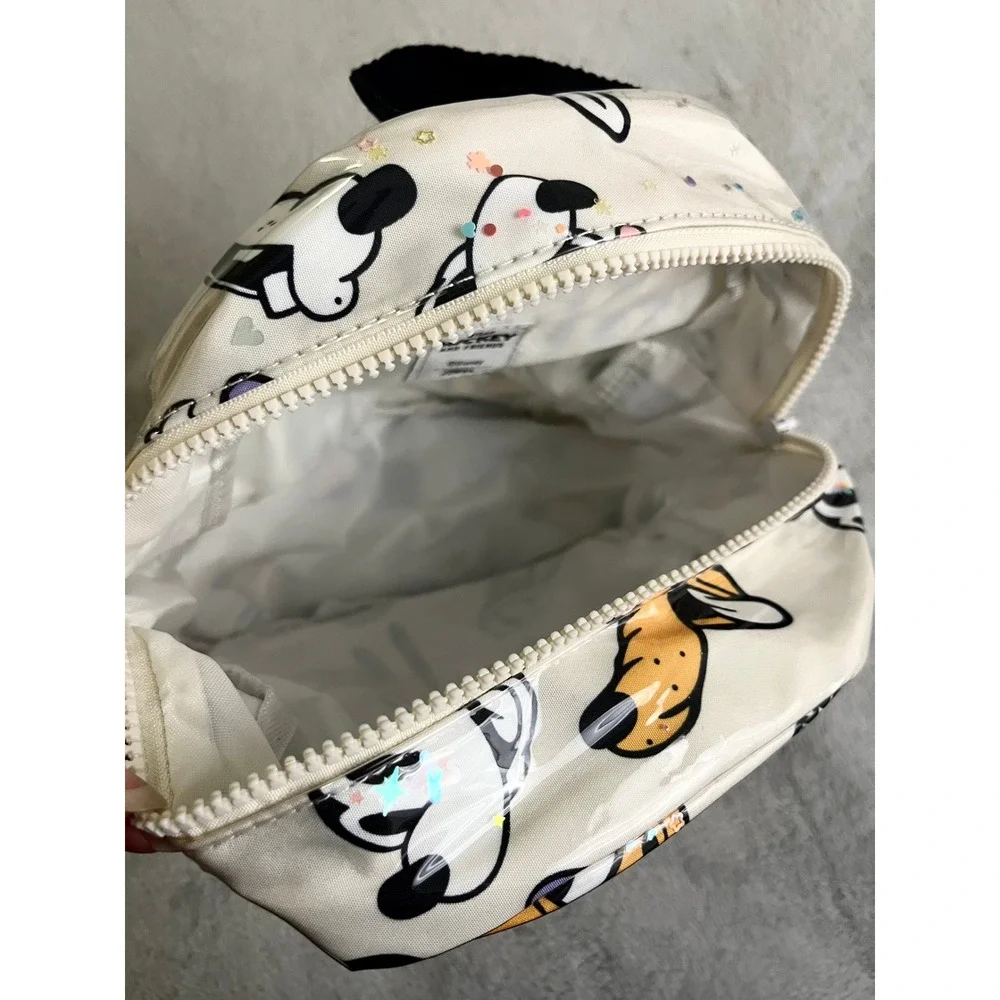 Zara Kids Disney 100 Mickey and Friends Sequin Confetti Backpack White Mini Bag